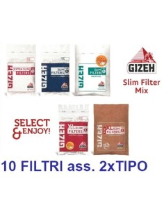 GIZEH FILTRI BAG (10 BUSTE ASS. 2x COD) cod.PROV-C00409008 150 f