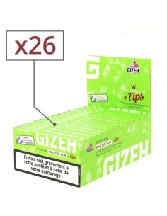 CARTINE GIZEH SUPER FINE KS SLIM + TIPS (68 leaves x 26 Pz) cod.