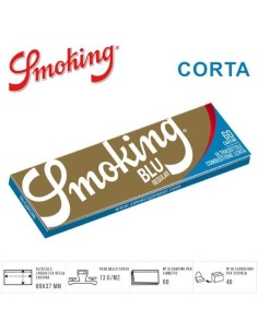 CARTINE SMOKING BLU CORTA (60 leaves x 50 Pz) cod.prod.A00020011