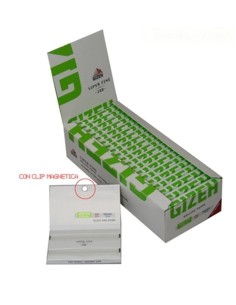 CARTINE GIZEH DOPPIA REGULAR GREEN SUPERFINE MAGNETIC (100 leave