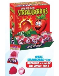 FINI CHICLE STRAWBERRY 5 gr. (200 Pz)