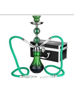 NARGHILE' HOOKAH 36 cm 2 Tubi con Valigia