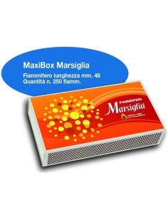 FIAMMIFERO MARSIGLIA MAXI BOX 250 (10 SC)