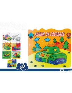 ALBUM DA COLORARE 21x18 3 D (12 Pz)