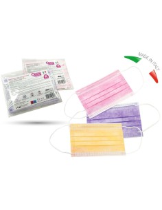 MASCHERINA CHIRURGICA BIMBO COLORATE (5 Pz)