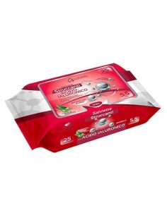 SALVIETTE STRUCCANTI ACIDO IALURONICO 25 Pz
