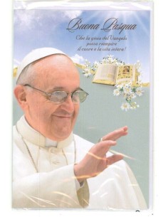 BIGL. MICART BUONA PASQUA PAPA FRANCESCO (12 Pz)