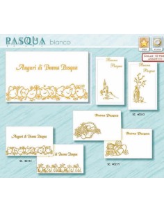 ASS. BIGL. PASQUA BIANCHI 9x14 (150 bigl)