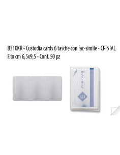 P/CARDS 6 TASCHE TRASPARENTE (50 Pz)