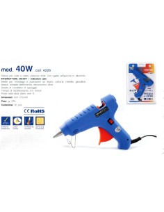 PISTOLA COLLA A CALDO 40 Watt stick 11 mm