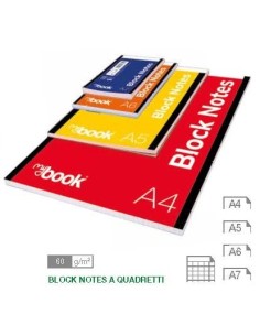 BLOCK NOTES A7 8 x12 60 fg 5 mm (10 Pz)
