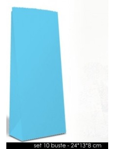 SET 10 BUSTE IN CARTA AZZURRE (12 Set)