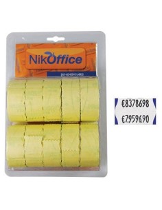 ETICHETTE x PREZZ. 26x12 GIALLE (10 Pz)