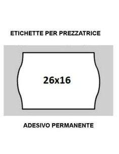ETICHETTE x PREZZATRICI 26x16 BIANCHE (36 Pz) 2