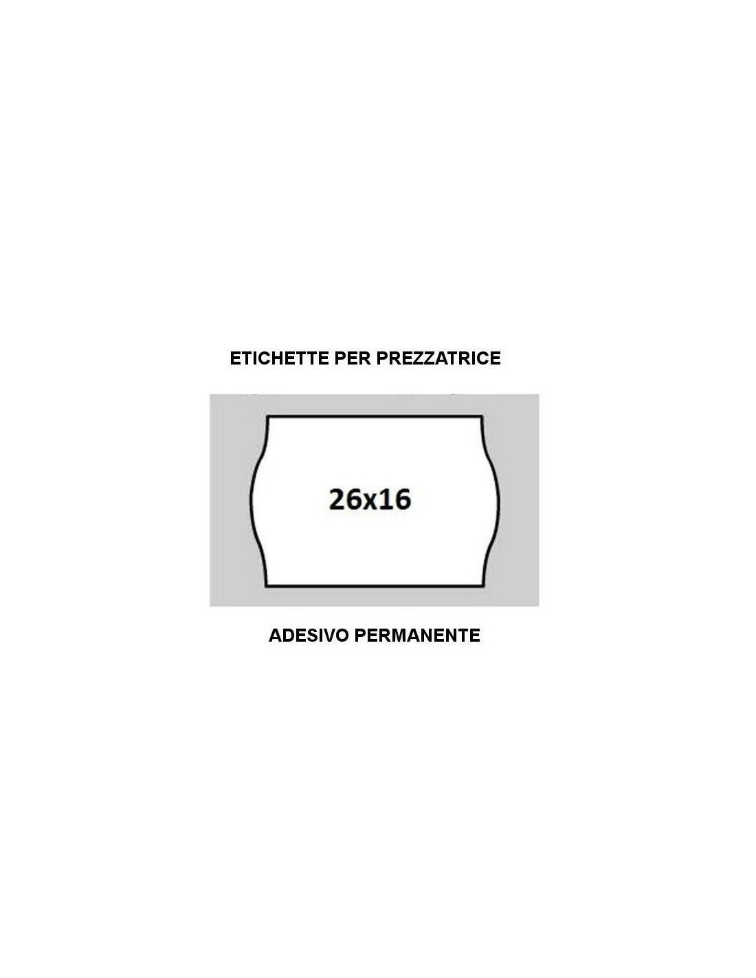 Etichette prezzatrice 26x12 - LOTTO