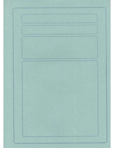 CARTELLE 3 LEMBI MANILLA AZZURRO  (50 Pz)