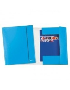 CARTELLE CON ELASTICO AZZURRE (10 Pz)