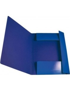 CARTELLE CON ELASTICO BLU (10 Pz)