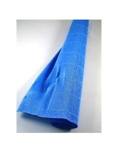 CARTA CRESPA cm.50x2,50 mt. AZZURRO CIELO 10 Pz