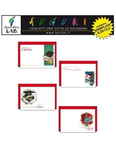 BIGLIETTI MIGNON F.TO 9 LAUREA (9x13) (48 Pz)