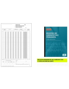 REGISTRO CORRISPETTIVI CON COPIA 13+13 (10 Pz)