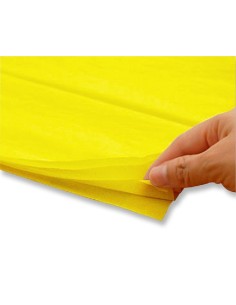 CARTA VELINA cm.50x76 24 ff GIALLO
