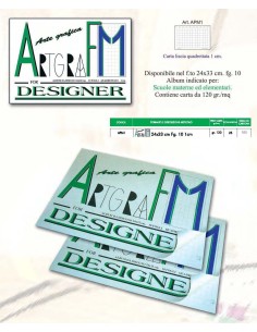 ALBUM ARTGRAF 24x34 CM 10FG CENTIMETRATO (25 Pz)