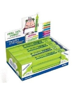 EVIDENZIATORE TRATTO VIDEO LIME (12 Pz)