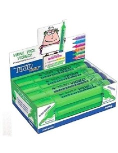 EVIDENZIATORE TRATTO VIDEO VERDE (12 Pz)