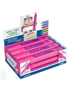 EVIDENZIATORE TRATTO VIDEO FUCSIA (12 Pz)
