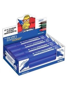 TRATTO MARKER BLEU Punta tonda (12 Pz)