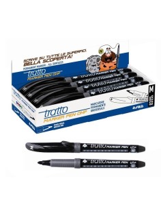 TRATTO MARKER PEN OHP NERO P. MEDIA (8 Pz)