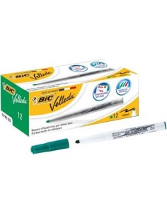 MARKER BIC VELLEDA LAVAGNE MEDIUM VERDE (12 Pz)