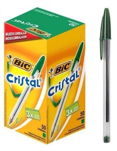 PENNE BIC CRISTALL VERDI (50 Pz)