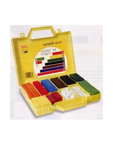 NUMERI IN COLORE- REGOLI- VALIGETTA (200 pz)