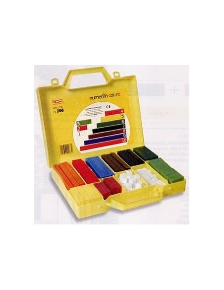 NUMERI IN COLORE- REGOLI- VALIGETTA (200 pz)