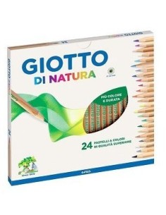 COLORI LEGNO GIOTTO DI NATURA 24 pz (5 sc.)