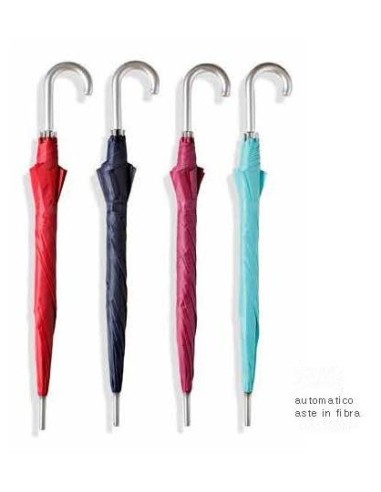 OMBRELLO NYLON AUTO T.U. IMP. ARGENTO