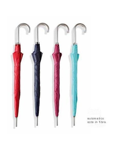 OMBRELLO NYLON AUTO T.U. IMP. ARGENTO