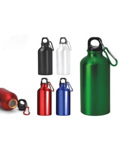 BORRACCIA ALLUMINIO 400 ml con moschettone
