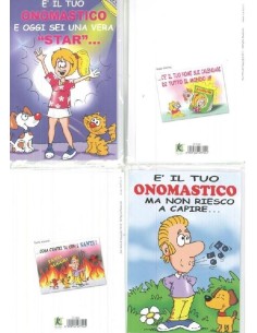 ASS. BIGL UMORISTICO BUON ONOMASTICO (12 bigl)