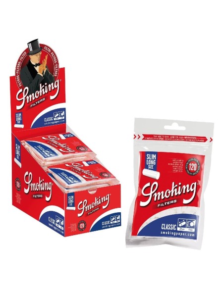 FILTRI SMOKING LONG SIZE 6 mm (120 filtri x 30 pz) cod.forn.C000
