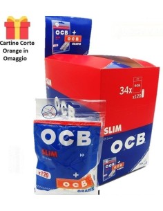OCB FILTRI 6 mm+CARTINA ORANGE (120 filters+50 leaves x 34 Pz)co