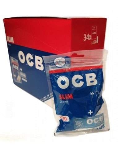 OCB FILTRI 6 mm+CARTINA BLU X-PERT(120 filters+50 leaves x 34 Pz