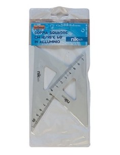 SET SQUADRE 12 cm 45-60° ALLUMINIO (10 Pz)