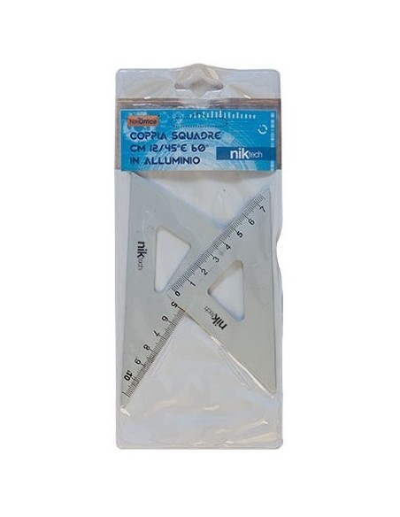 SET SQUADRE 12 cm 45-60° ALLUMINIO (10 Pz)