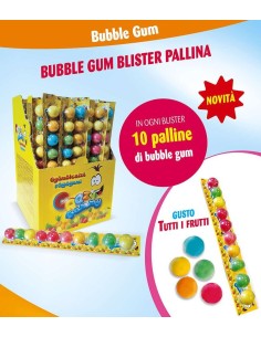 BUBBLE GUM CRAZY BLISTER 32,5 gr. (50 Pz)