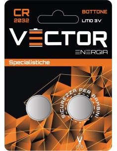BATTERIE VECTOR CR2032 LITIO (2x12 pz)
