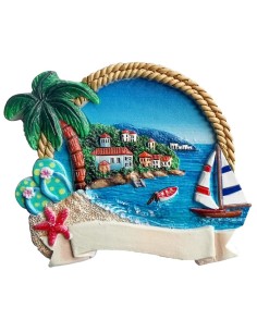 MAGNETE 3D - PALME E BARCHE -
