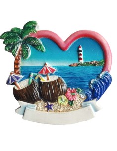 MAGNETE 3D - CUORE E COCKTAIL -